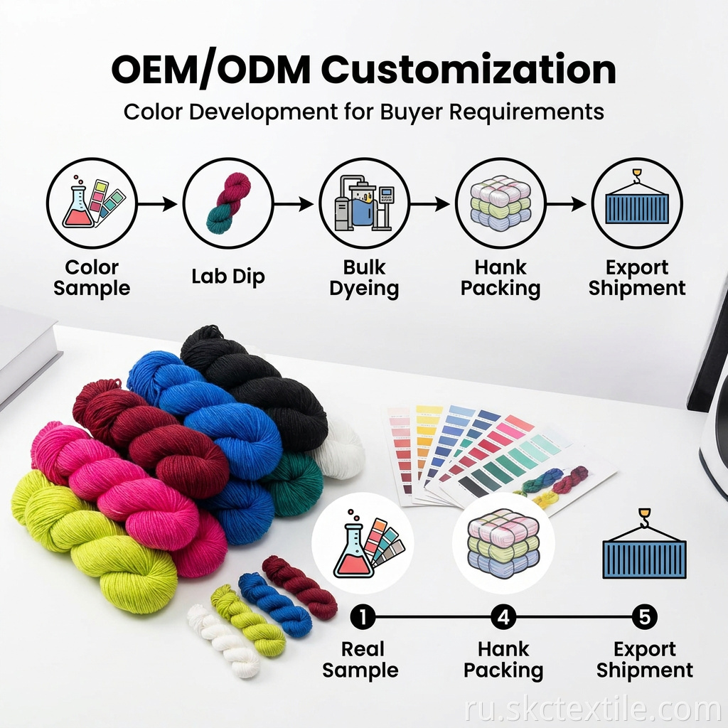 OEM/ODM Harsh 28/2 100% акриловая пряжа из синельной нити, окрашенная высокой прочностью, 250 г в мотке для трикотажных изделий